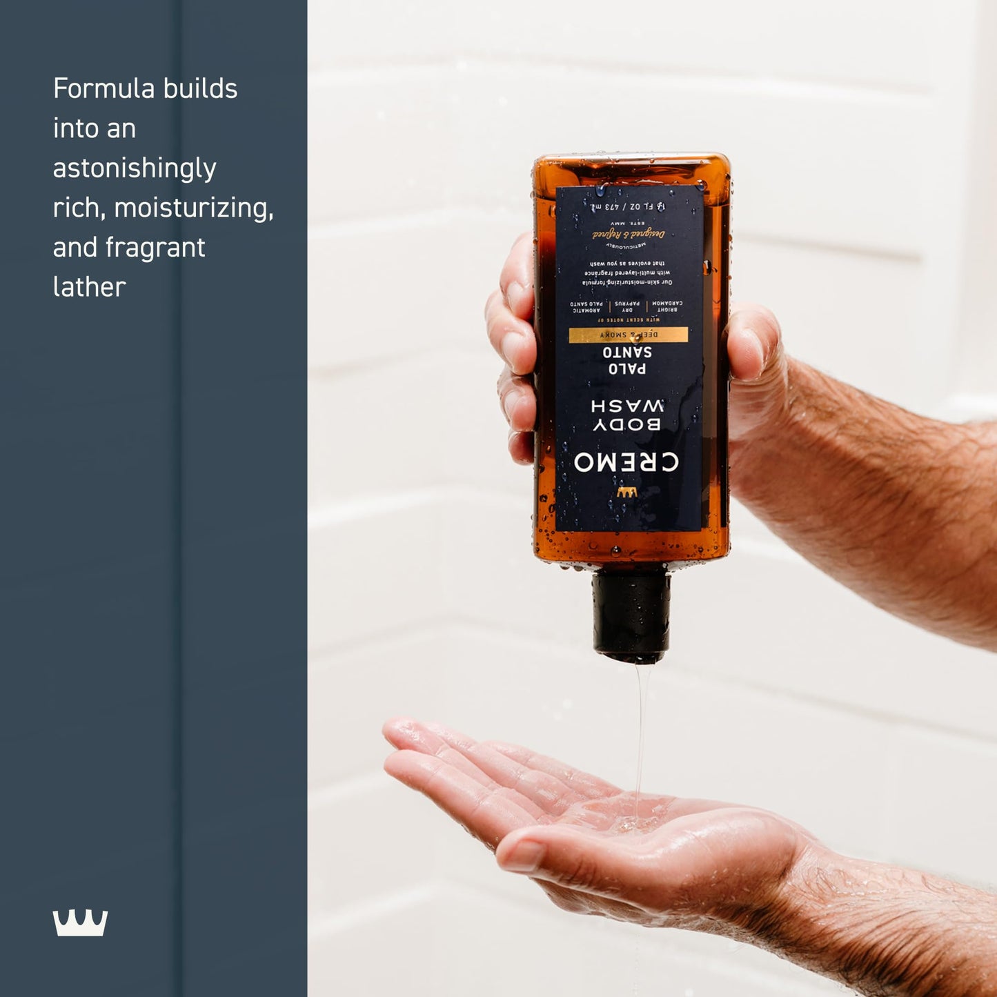 Cremo Body Wash for Men, Rich-Lathering Palo Santo, 16 Fl Oz Beauty & Personal Care Cremo