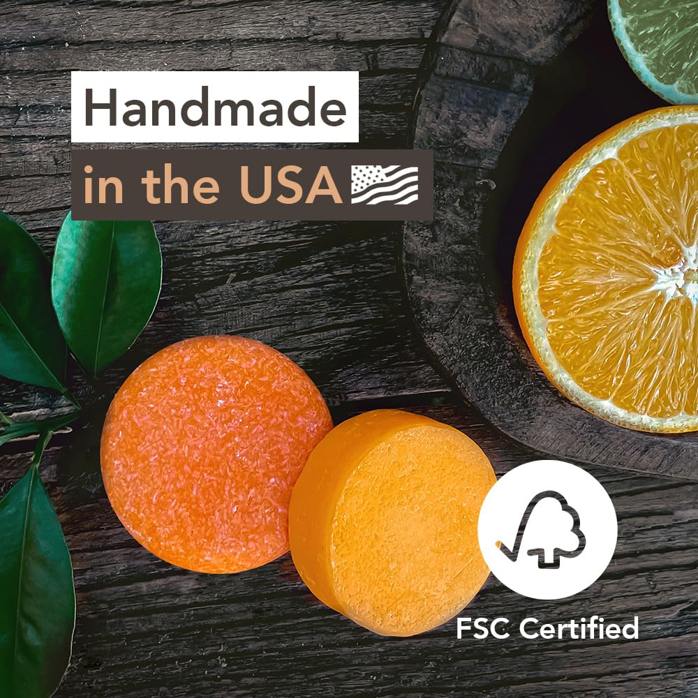 Shampoo and Conditioner Bar, Fresh Citrus - Sulfate Free Solid Shampoo and Conditioner Bars Set, Vegan Hair Care for All Hair Types, Long Lasting (120 Beauty & Personal Care Clever Yoga