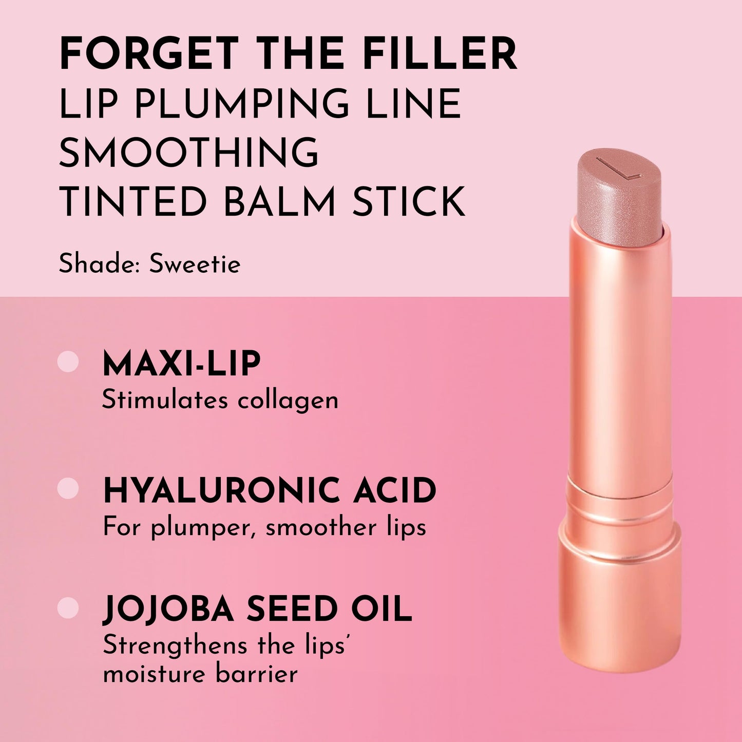 Lawless Forget the Filler Lip Plumping Line Smoothing Tinted Balm - Sweetie - Premium Tinted Lip Balm with Natural Ingredients to Plump and Smooth Beauty and Personal Care Lawless
