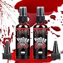 Fake Blood Spray for Halloween 2Pack, 2x2 fl oz Washable Fake Blood Makeup Kit, Realistic Dripping Fake Blood, Fake Blood for Face, Perfect Beauty & Personal Care LUYIMIN
