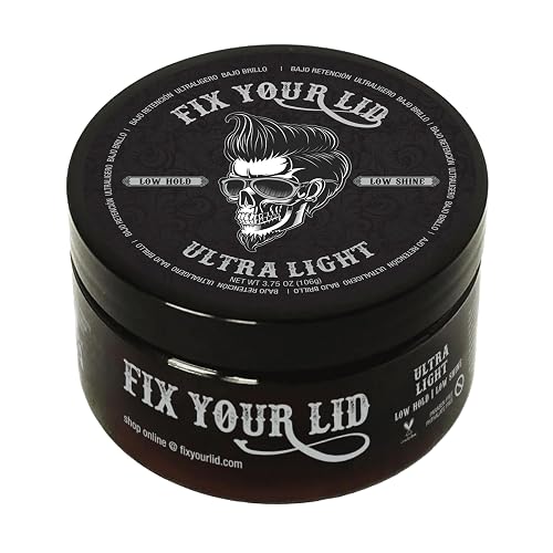 Fix Your Lid Ultra Light Pomade for Men - Water-Based Pomade with Low Hold and Low Shine - Match All Men’s Hair Types & Styles - Easy to Wash Out Beauty & Personal Care Fix Your Lid