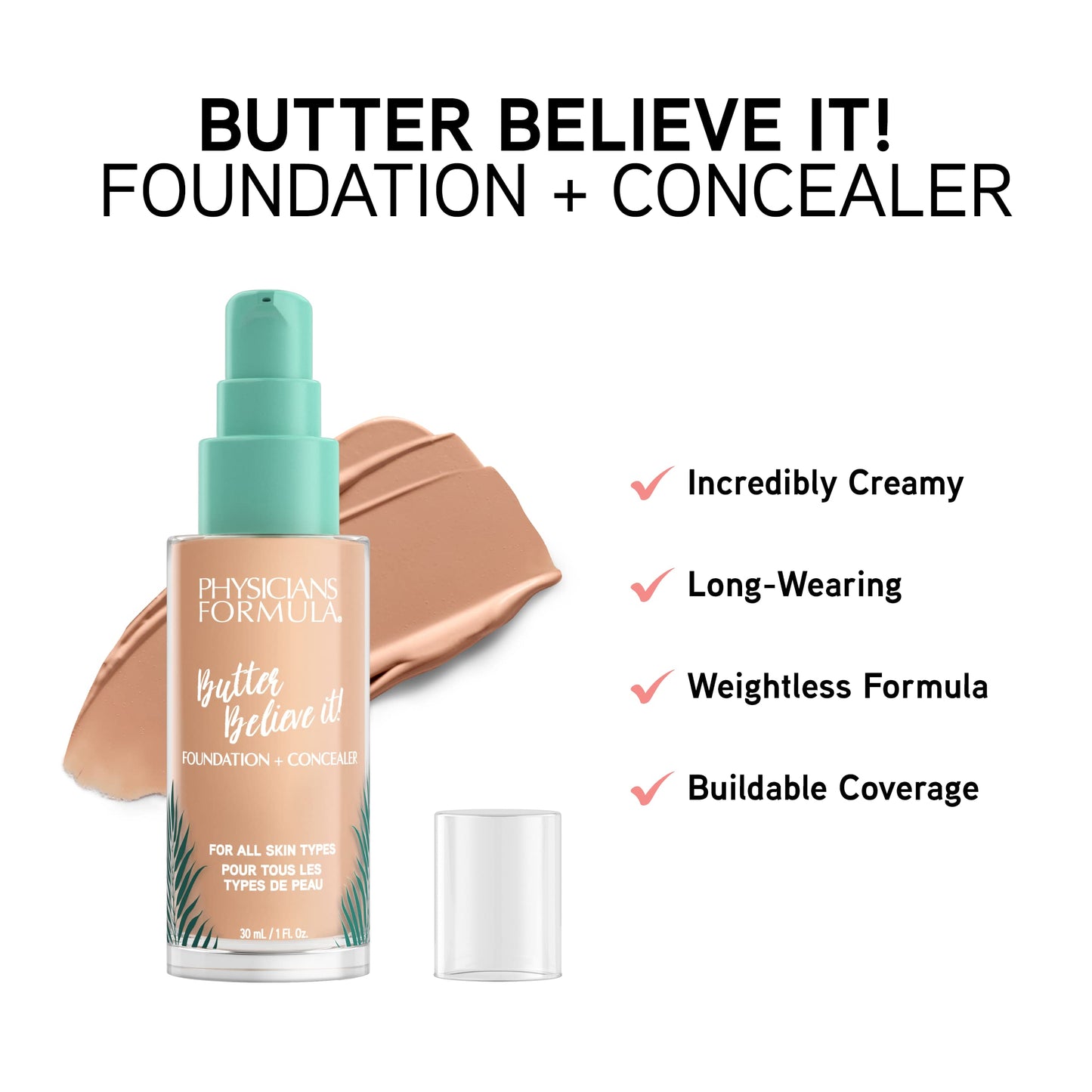 Physicians Formula Butter Believe It! Foundation + Concealer Deep-to-Rich Beauty & Personal Care Physicians Formula