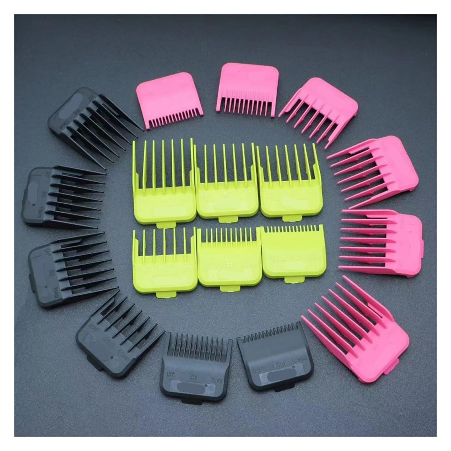 Professional Cutting Guide Comb, Compatible For MRD, Compatible For Wahl, With Metal Magnet Design 1.5/3/4.5/6/10/13MM(Green) Beauty and Personal Care ONYOMCJZR