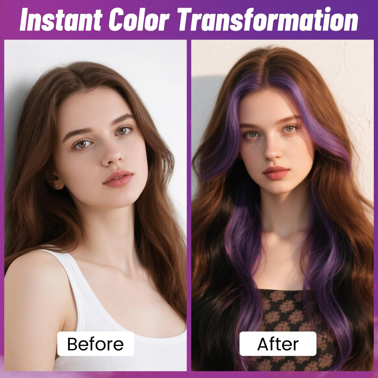 Purple Hair Spray, Seaboll Temporary Hair Color Spray for Kids Women Men-4.06 oz-Safe Non Sticky Washable One Day Hair Dye Spray,Disposable Beauty & Personal Care Seaboll