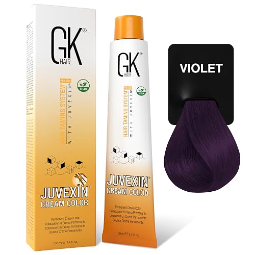 GK HAIR Global Keratin Professional Hair Color Cream Tube (3.4 Fl Oz/100ml) Nourishing & Cleansing Colors for Styling High Performance Long Lasting Beauty & Personal Care GK HAIR