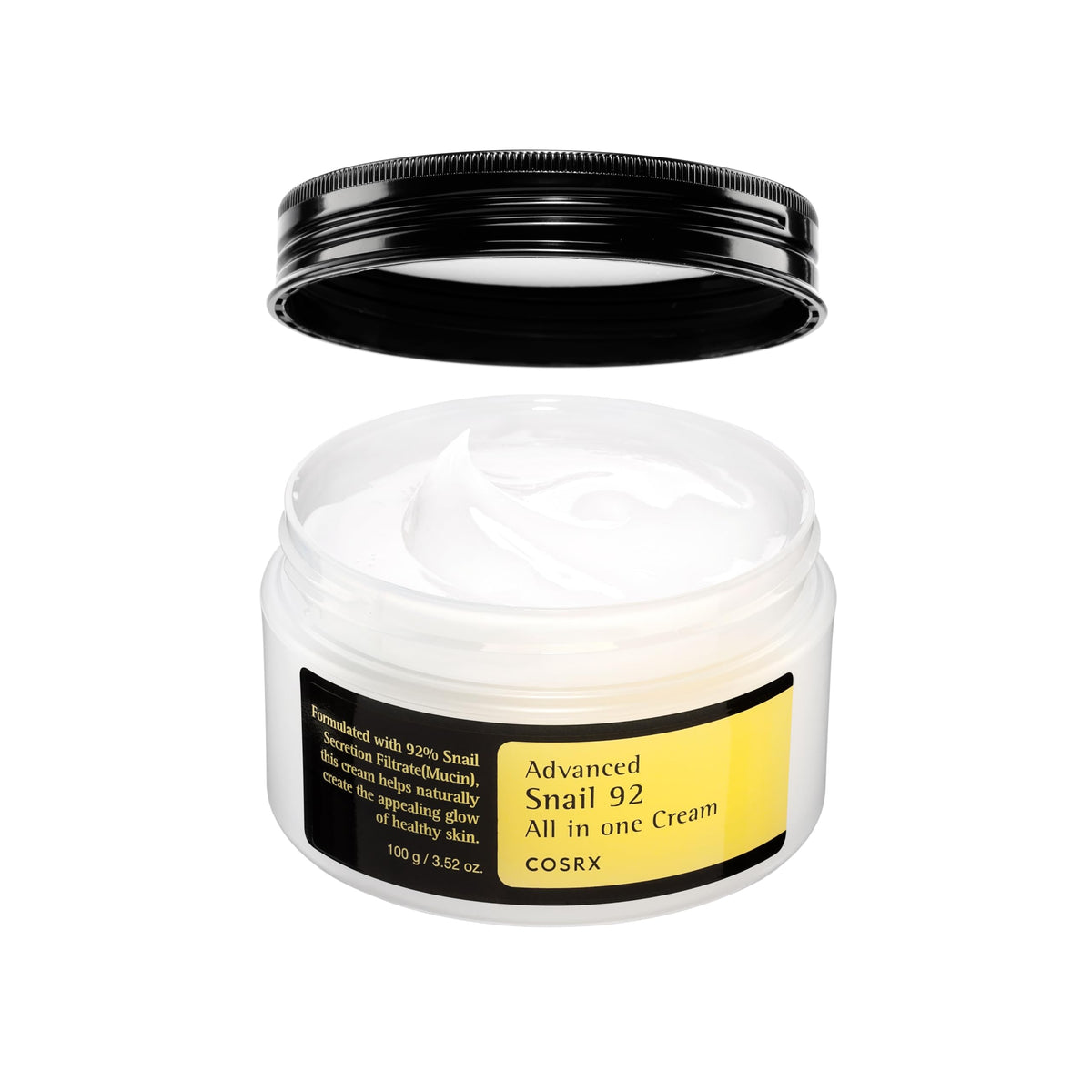 COSRX Snail Mucin 92% Face Moisturizer, 3.52 Oz, Lightweight Moisturing Cream for Soft, Glowy Skin, Korean Skin Care, Korean Moisturizer Face Cream Beauty & Personal Care COSRX