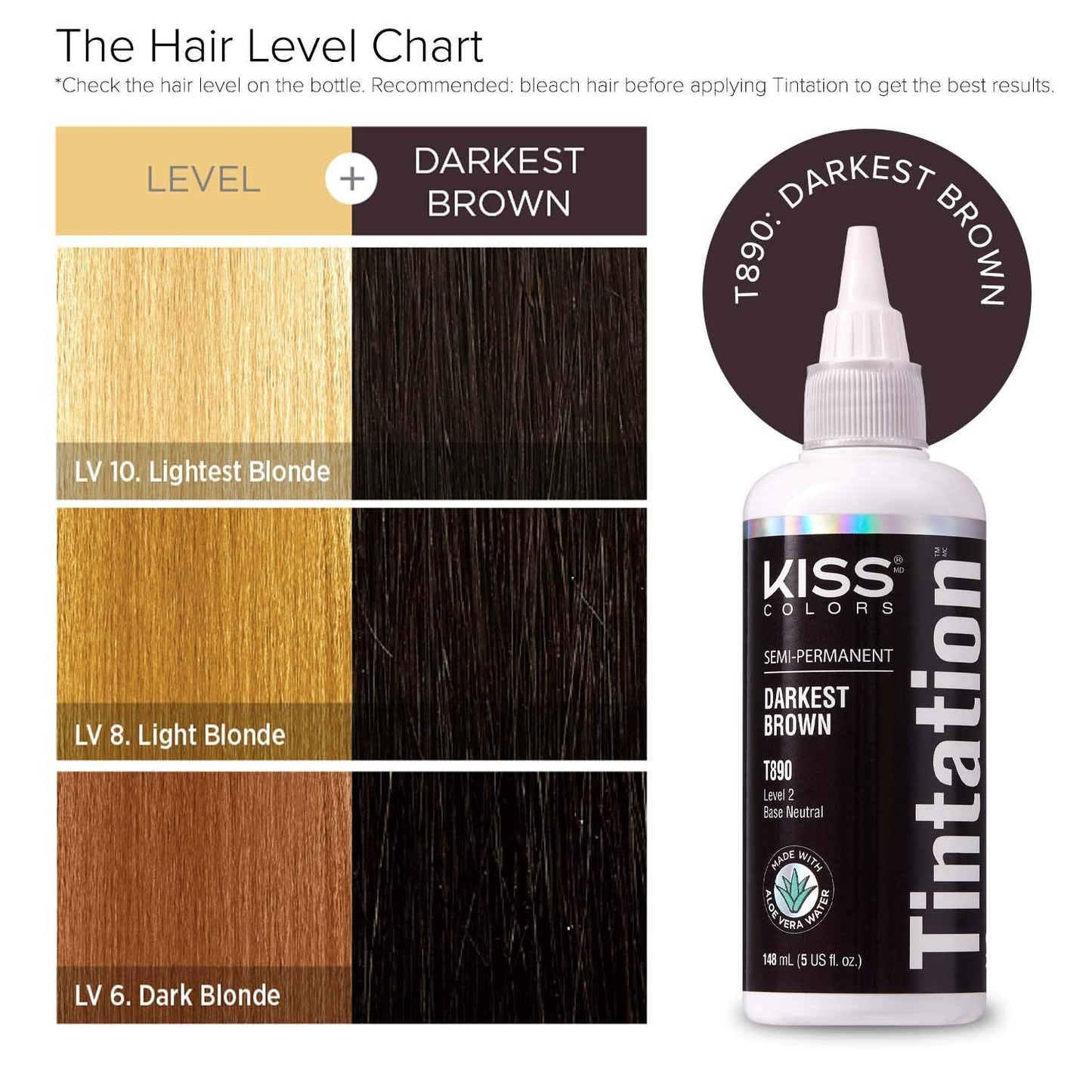 Red by Kiss Tintation Semi-Permanent Hair Color, Aloe Vera Water Based, Argan Oil, Olive Oil, Collagen & Keratin, Long-Lasting Color Dye (Darkest Beauty & Personal Care Red by Kiss