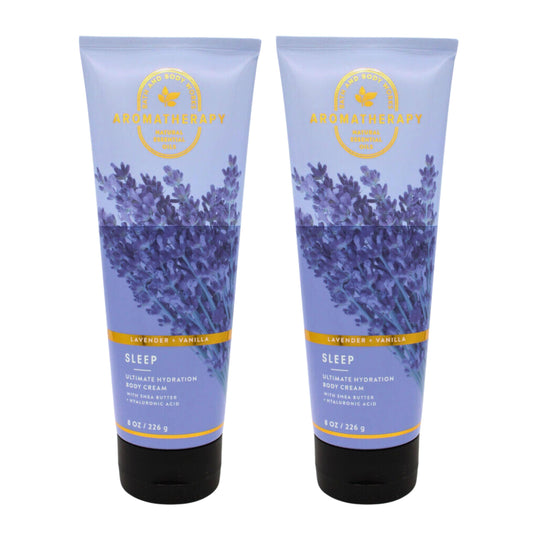 Bath & Body Works Ultra Shea Body Cream, 8oz Each, Pack of 2 (Lavender Vanilla) Beauty & Personal Care Bath & Body Works