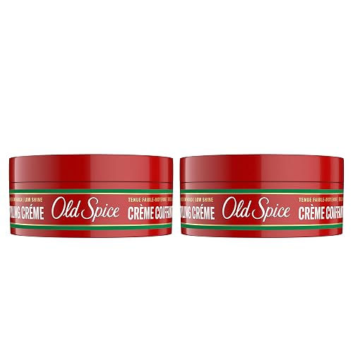 Old Spice, Hair Styling Crème for Men LowMedium HoldLow Shine 2.22 Each Twin Pack NEW Formula, 4.44 Fl Oz Beauty & Personal Care Old Spice