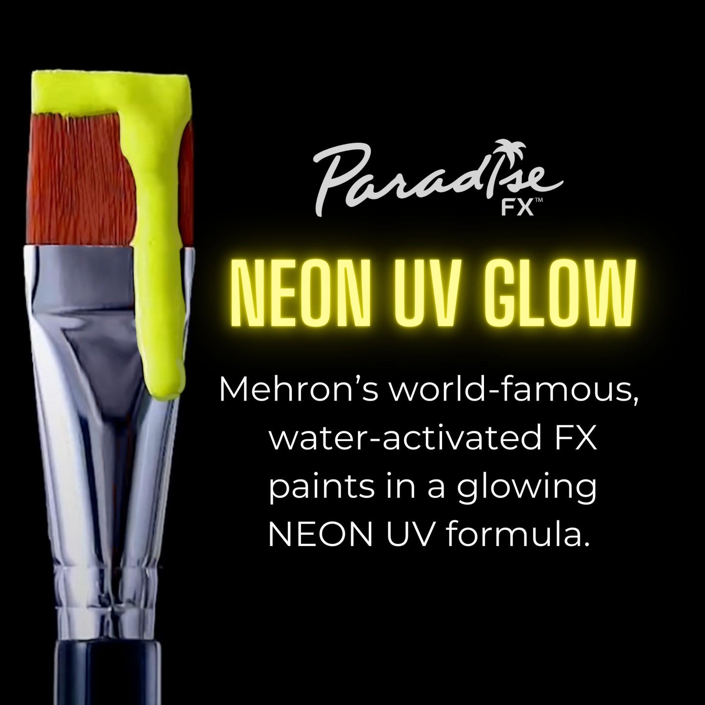 Mehron Paradise FX UV Neon Glow - Neon UV Stardust 1.4 oz | Water Activated Black Light UV Paint for Raves, Costumes, SFX, Halloween, Stage, Theater Beauty & Personal Care Mehron