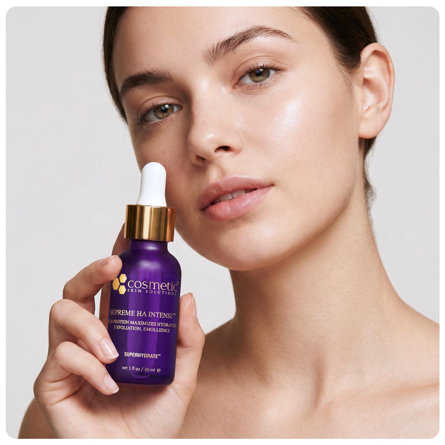 Supreme HA Intense - Hyaluronic Acid Serum with Vitamin E, Purple Rice Extract, Mandelic & Malic Acids - Hydrating and Smoothing Face Serum Beauty & Personal Care Cosmetic Skin Solutions