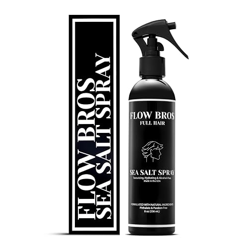 Flow Bros Sea Salt Spray for Hair - Texturizing & Volumizing Sea Salt Spray with Natural Ingredients, Vitamin B5 & Amaranth Seed Extract - Light Beauty & Personal Care Flow Bros