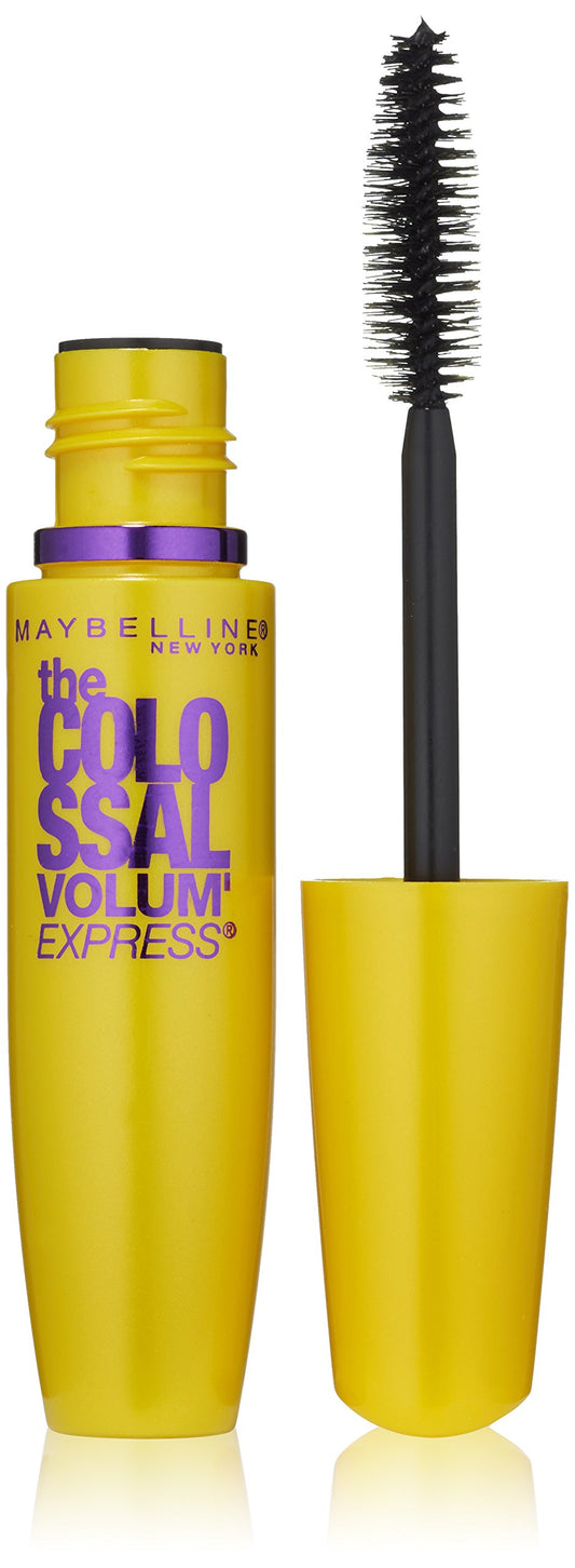 Maybelline New York Volum Express Colossal Washable Mascara, Glam Black, 2 Count