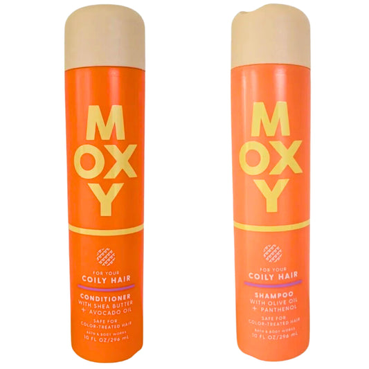 Bath & Body Works Moxy Shampoo + Conditioner Set, 10oz Each Bottle (Coily Hair), Off White Beauty & Personal Care Bath & Body Works