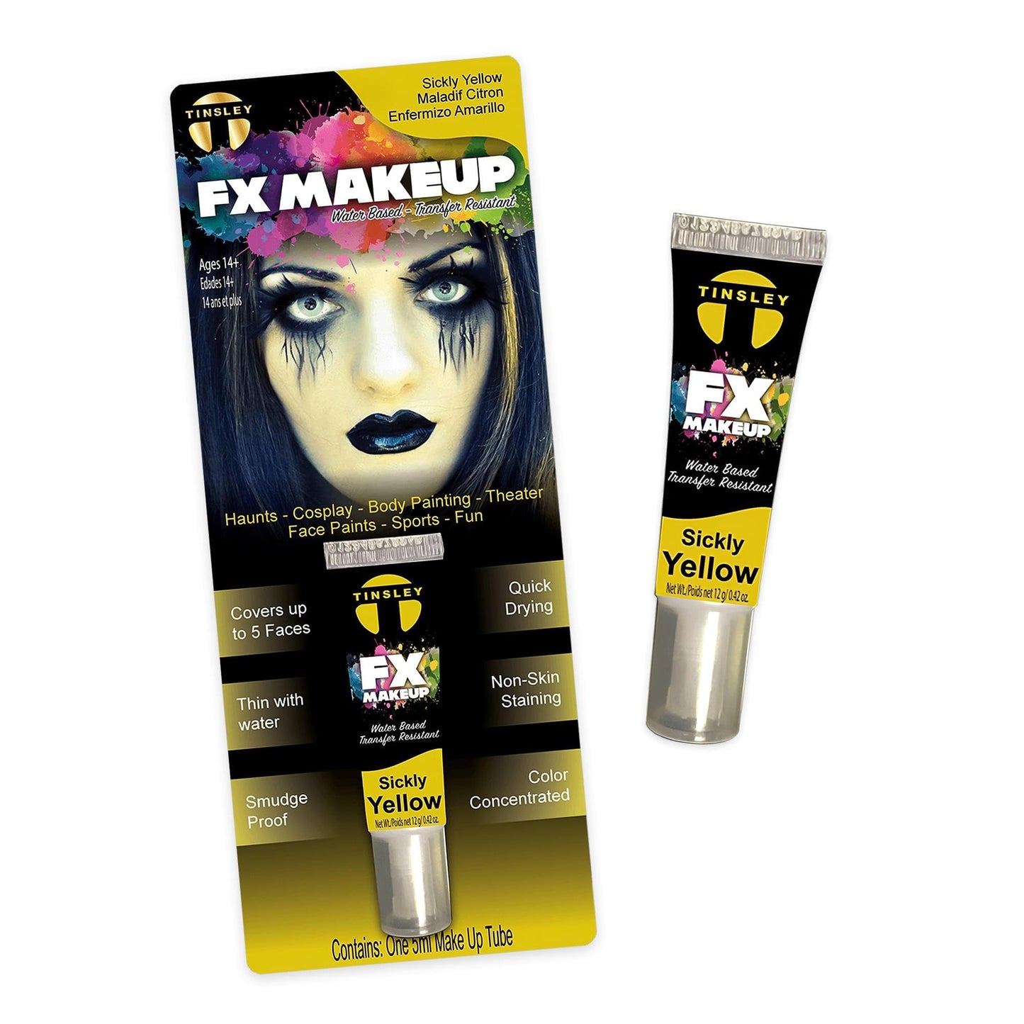 Tinsley Transfers FX Makeup Singles - Sickly Yellow (10 ml) Beauty & Personal Care Tinsley Transfers