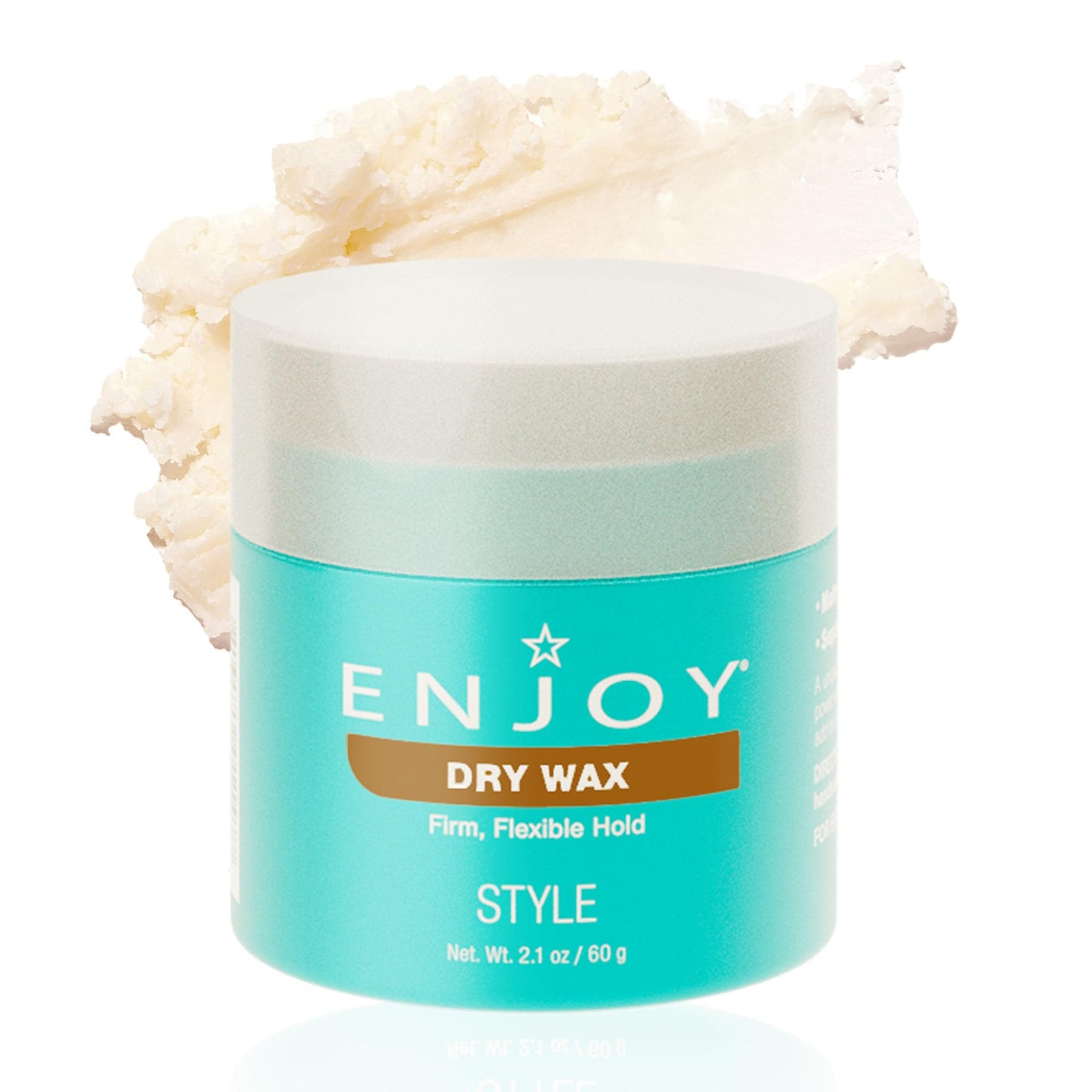 Enjoy Dry Wax - Non Greasy Pliable Texture Hair Wax - Firm Flexible Hold Natural Matte Finish (2.1 Oz) Beauty & Personal Care Enjoy