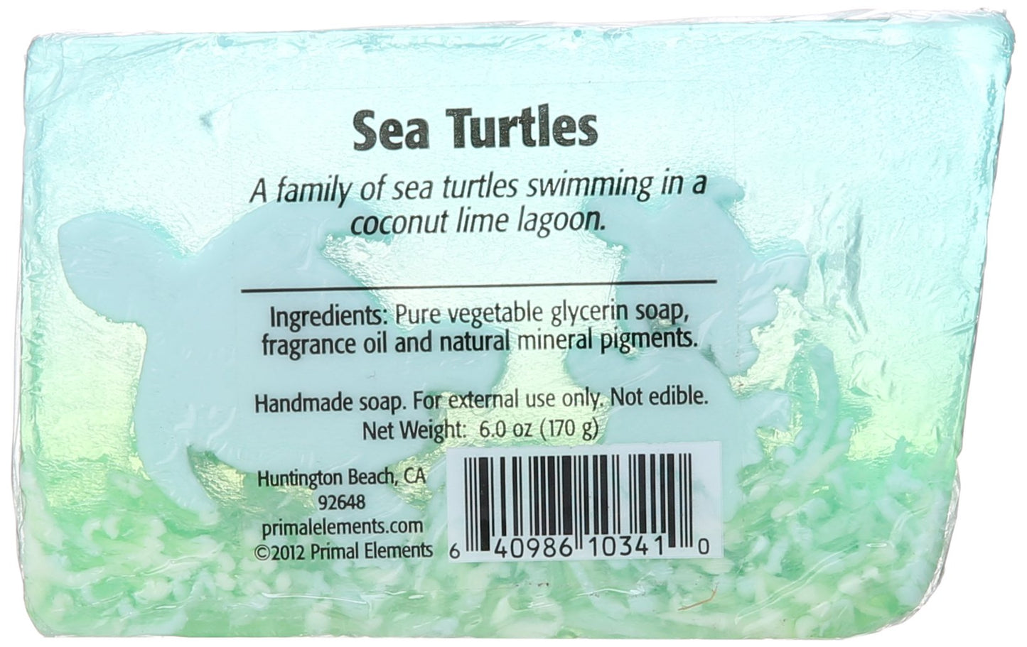 Primal Elements Bar Soap in Shrinkwrap, Sea Turtles, 6 Ounce Beauty & Personal Care Primal Elements