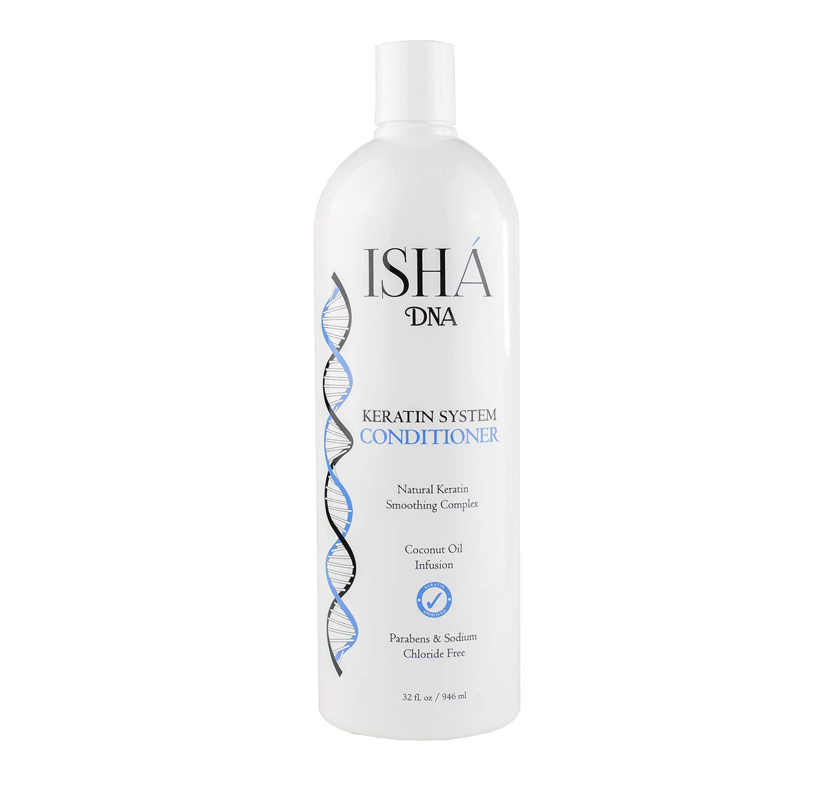 ISHA DNA Keratin Treatment System Conditioner - Sulfate and Parabens Free - Perfect for Keratin Treated Hair - Infused with Coconut Oil - For All Hair Beauty & Personal Care ISHA DNA
