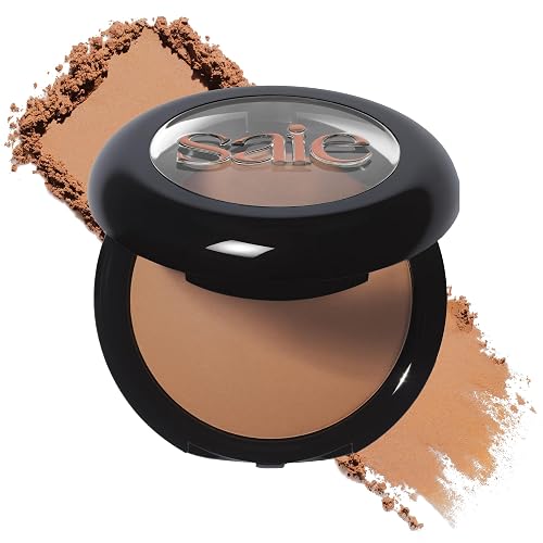 Saie SuperSuede Radiant Baked Bronzer Powder - Hydrating, Long-Lasting + Blurring Powder Bronzer for a Warm, Natural Glow - With Squalane + Jojoba Beauty & Personal Care Saie
