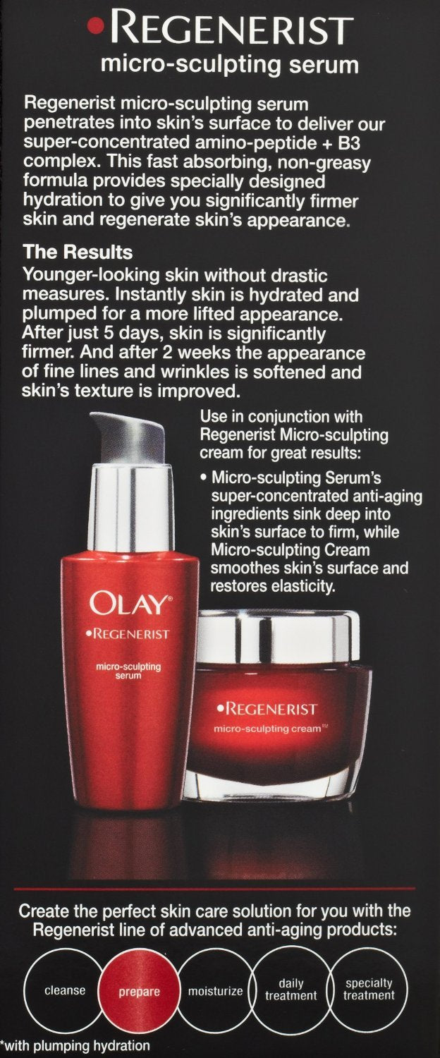 Olay Reg Microsculpt Seru Size 1.7z Olay Regenerist Microsculpt Serum 1.7z Beauty & Personal Care Olay