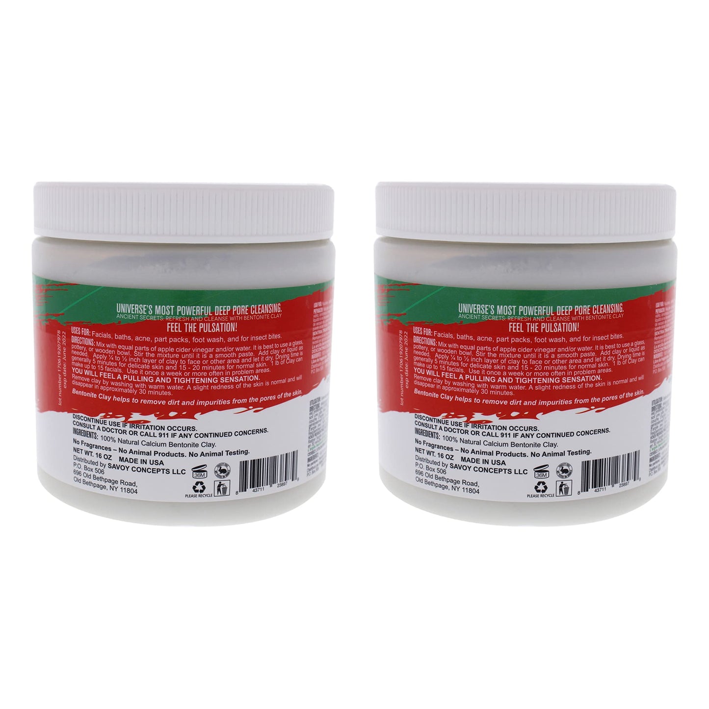 Mayan Magic Mud Powerful Deep Pore Cleansing Calcium Bentonite Clay - Natural Face Mask Peel For Men And Women - USA Made Full Facial Skin Care - Spa Beauty & Personal Care Mayan Magic Mud