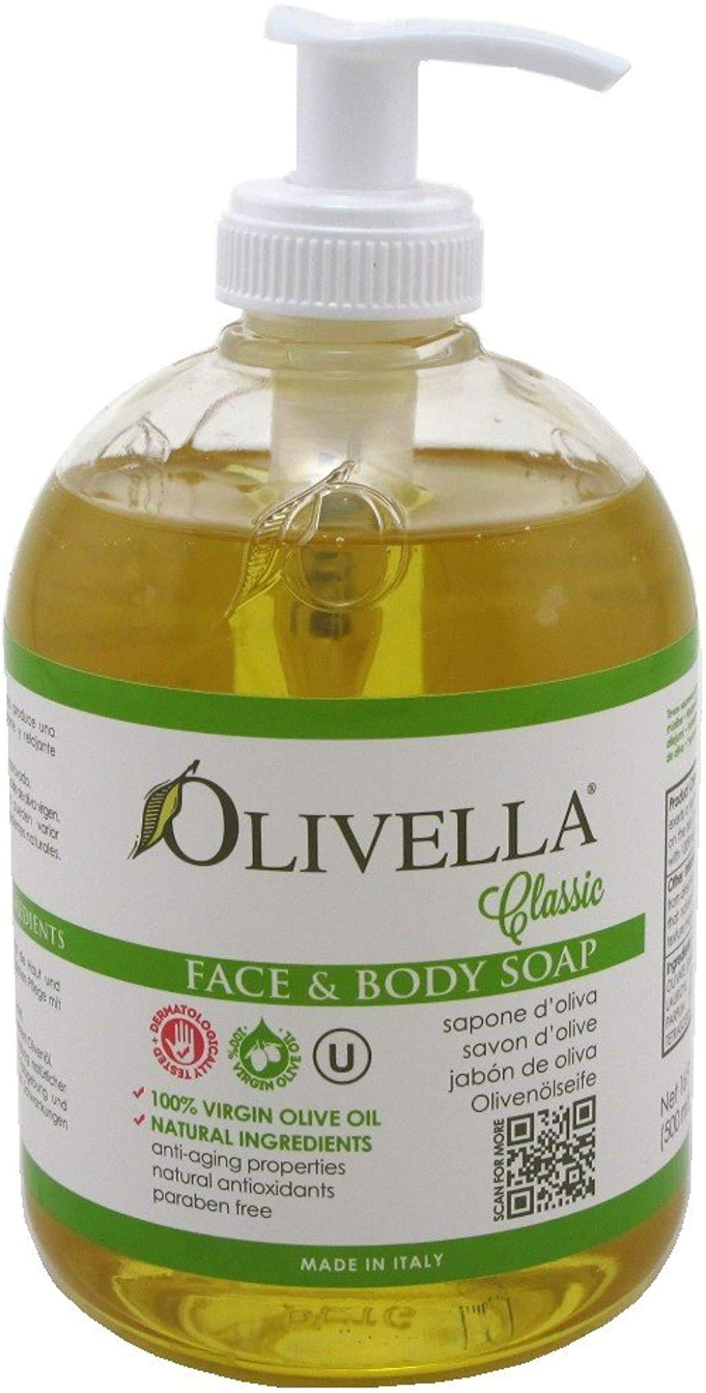Olivella Liquid Soap Size 16.9z, 6 pack Beauty & Personal Care Olivella