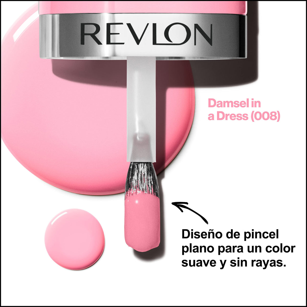 REVLON Ultra HD Snap Nail Color, Natural Rich Glossy Polish, 100% Vegan Formula, No Base or Top Coat Needed, 008 Damsel in a Dress, 0.27 fl oz Beauty & Personal Care REVLON