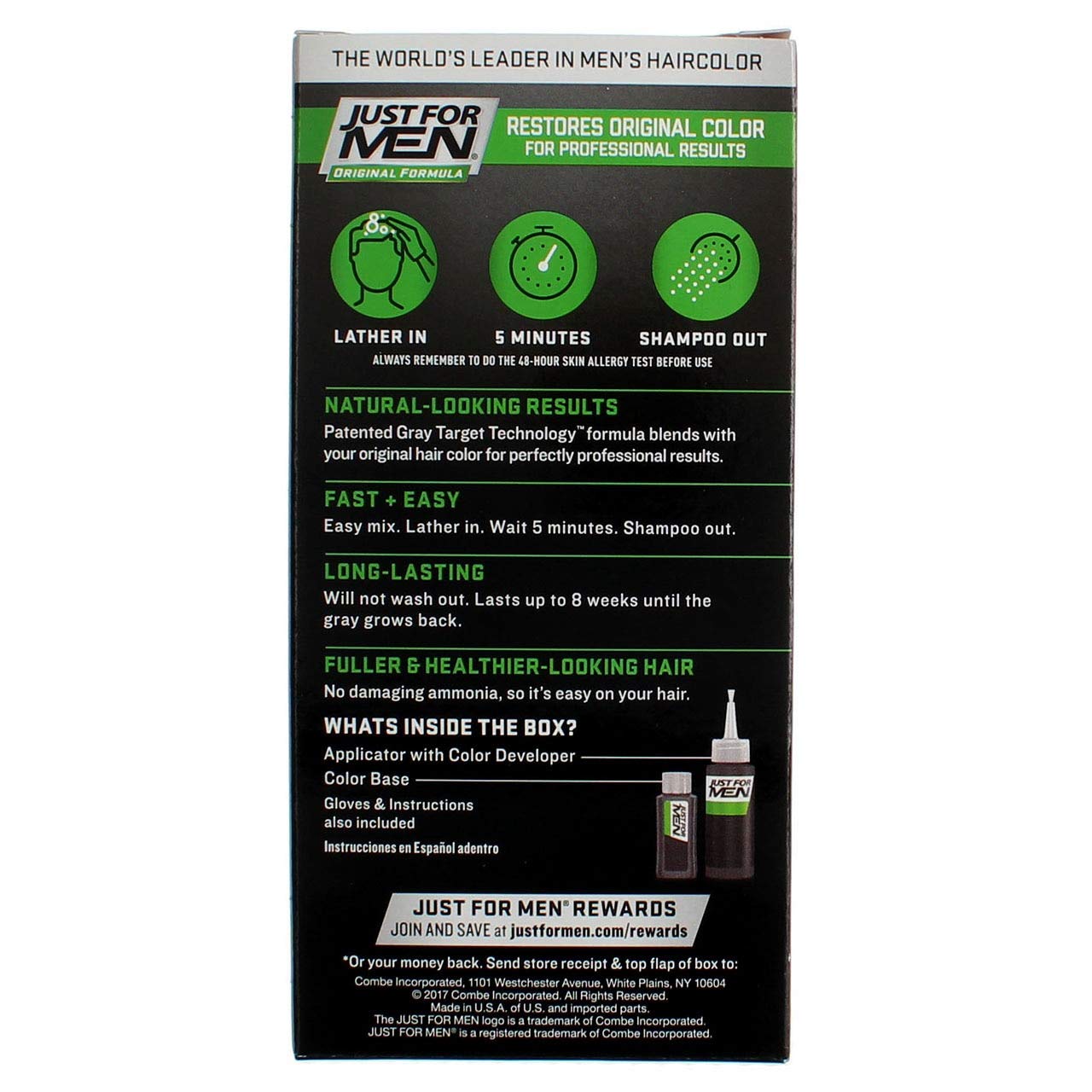 JUST FOR MEN Hair Color H-20 Ash Brown 1 Each (Pack of 6) Beauty & Personal Care Just for Men