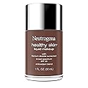 Neutrogena Healthy Skin Liquid Foundation Makeup Broad Spectrum SPF 20 Sunscreen, Medium Coverage, Vit B5, Antioxidants, All Day Wear, Walnut 550C, 1 Beauty & Personal Care Neutrogena
