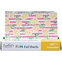 ForPro FUN Summertime 9" Foil Sheets, Aluminum Hair Foils for Color Application and Highlighting Services, Food Safe, Pop-Up Dispenser, 9” W x 10.75” Beauty & Personal Care ForPro Professional Collection