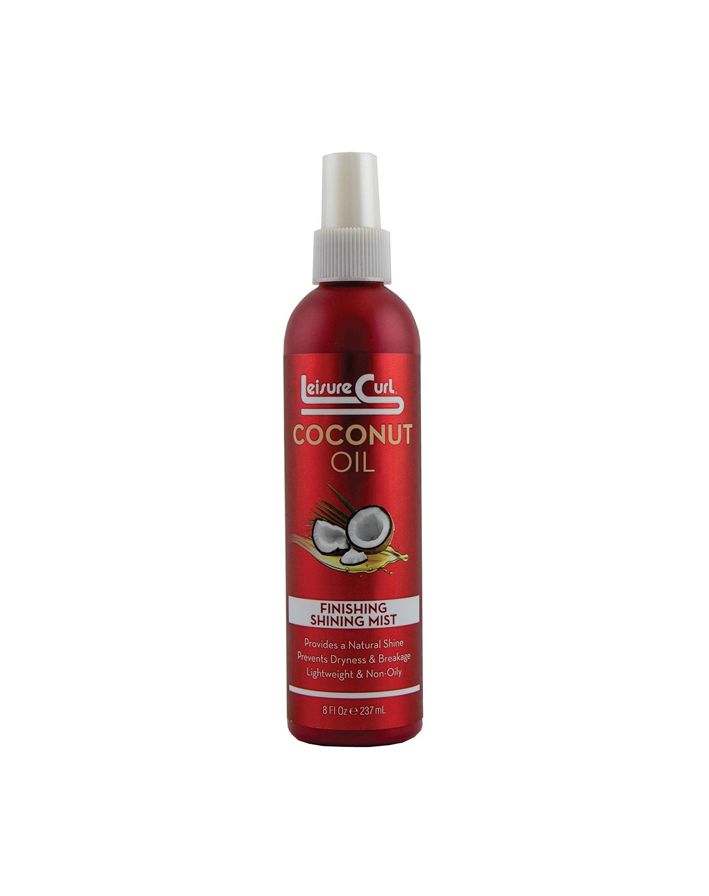 Coconut Oil Finishing Shining Mist, 8 oz for Natural Shine | Prevents Dryness & Breakage, Lightweight & Non-Oily Styling Beauty & Personal Care Leisure Curl