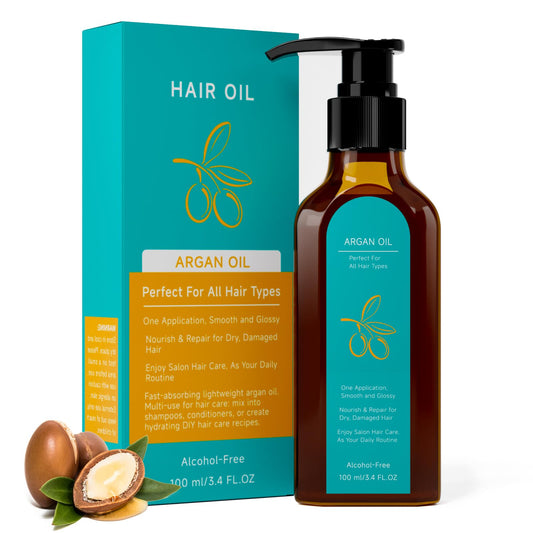 Outccogo Moroccan Argan Oil, Hair Oil for Frizzy Hair, Nourishing Smooths Moroccan Hair Oil for Frizz Control Curly Long Dry Damaged Curly Hair Beauty & Personal Care Outccogo