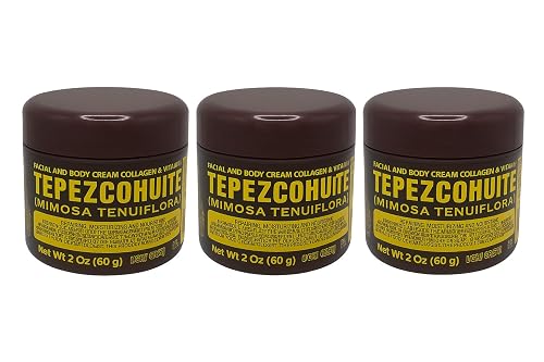 Del Indio Papago Tepezcohuite Night Facial and Body Cream with Collagen and Vitamin E, Light Cream, 2 Oz (60g), 3 Pack Beauty & Personal Care Del Indio Papago