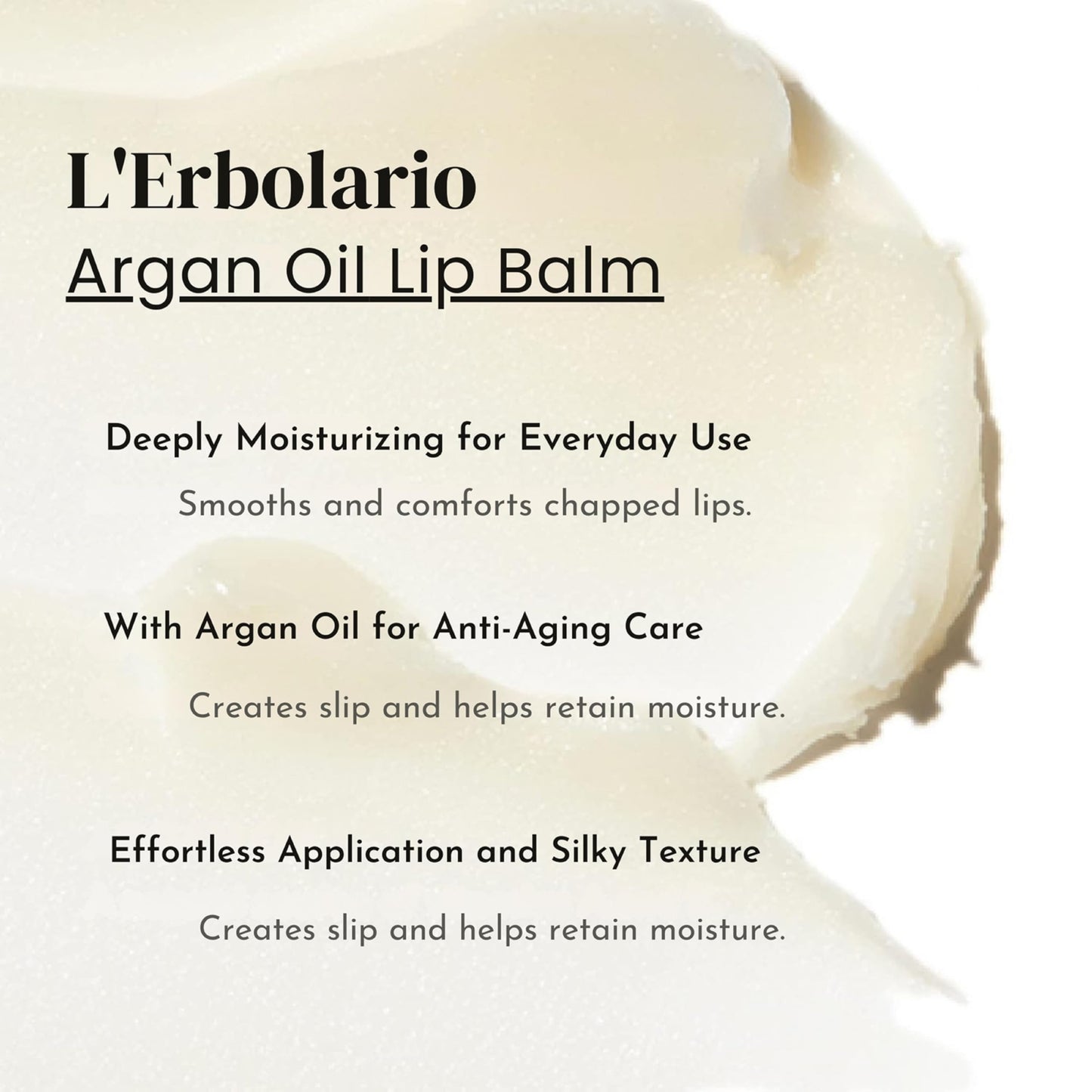 L'Erbolario Argan Oil Lip Balm - Nourishing and Anti-Aging Lip Moisturizer with Argan Leaf Extract and Shea Butter - Hydrates and Smooths - 0.15 oz Beauty and Personal Care L'Erbolario