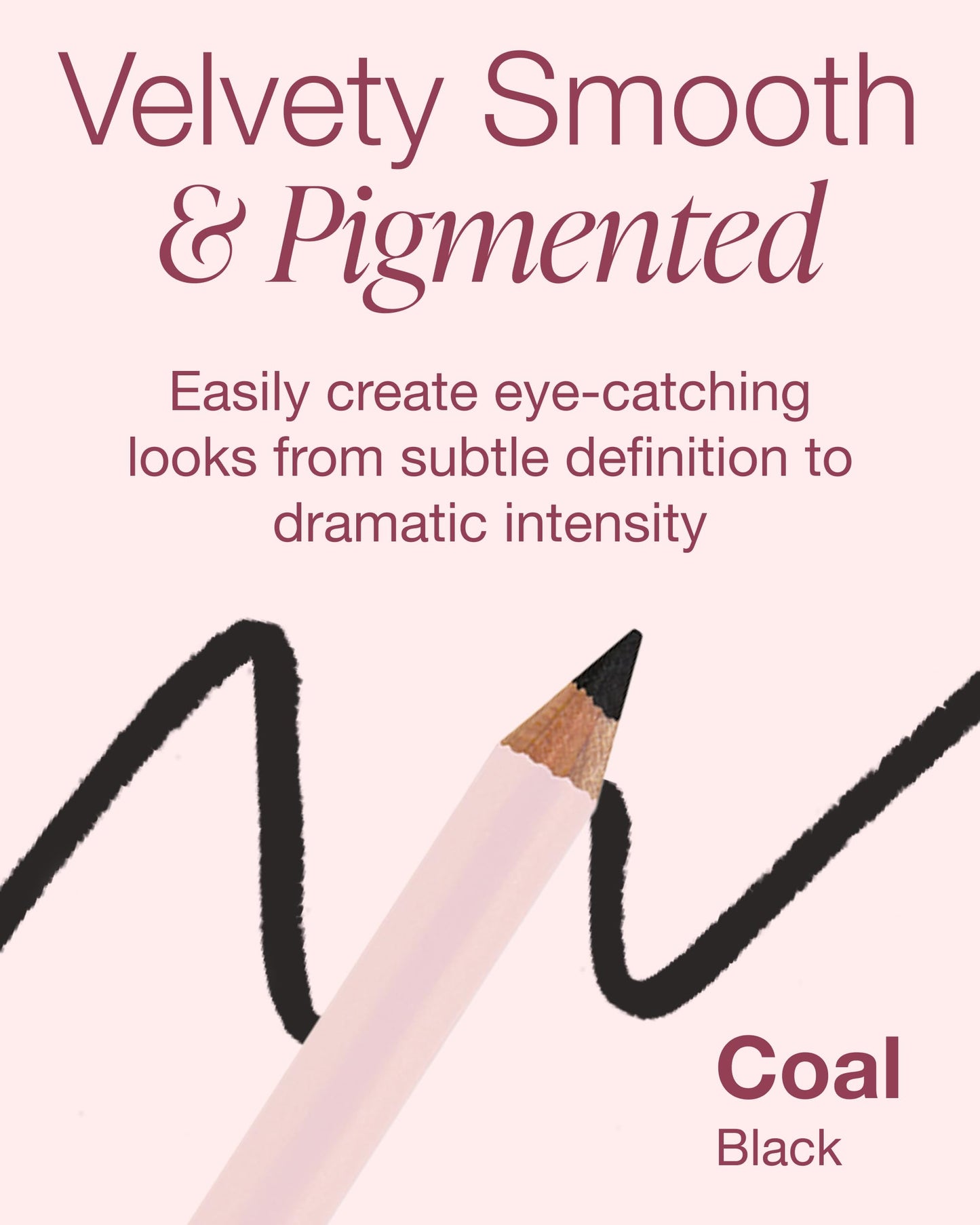Mineral Fusion Eye Pencil (Black - Coal) - Eyeliner with Soothing Chamomile, Meadowfoam & Vitamin E - Smooth & Long Lasting, Hypoallergenic Beauty & Personal Care Mineral Fusion