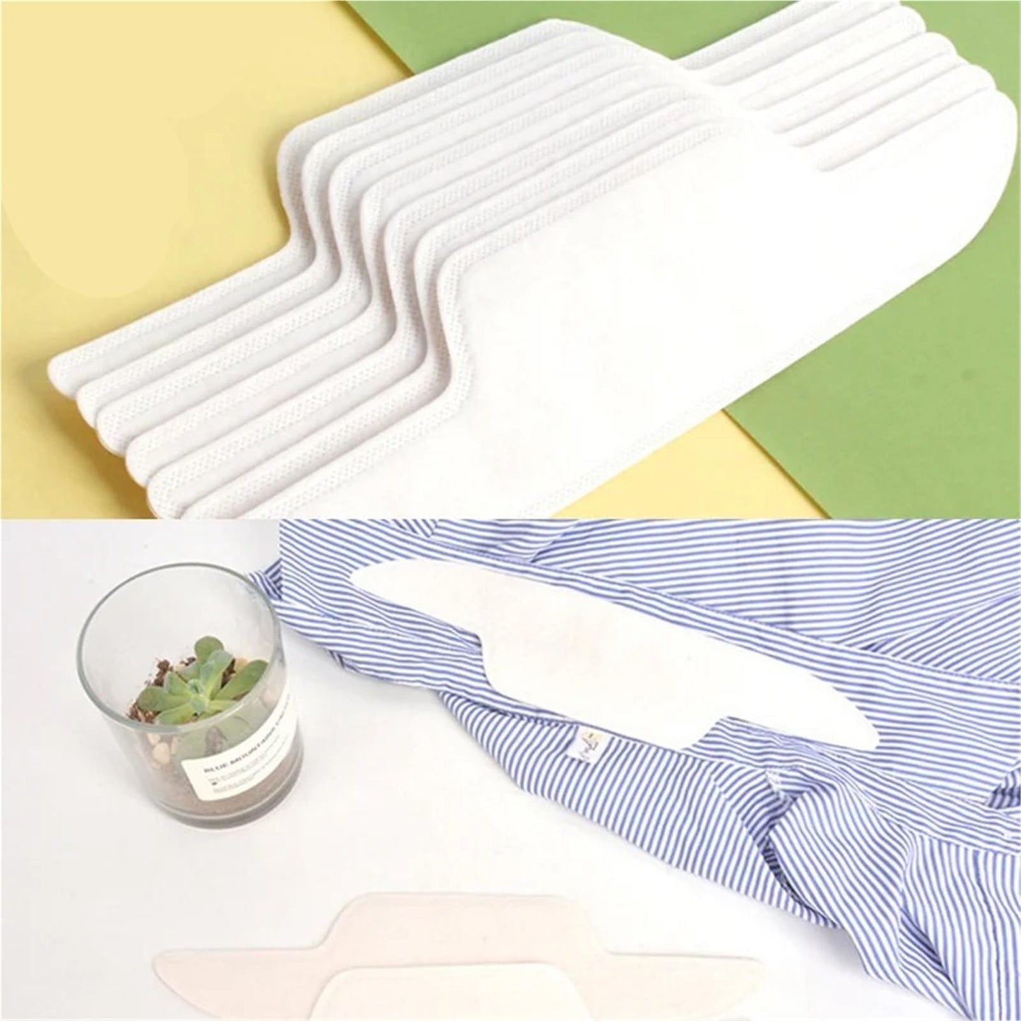 Cyyaog Collar Protectors for Shirts 10pcs Collar Protector Stickers Disposable to Keep Shirt Collars Clean Beauty and Personal Care Cyyaog