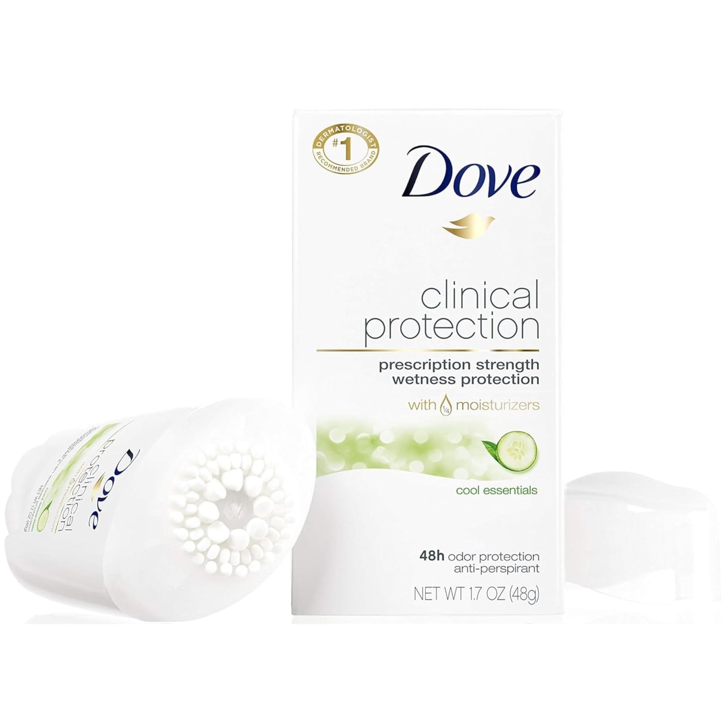 Dove Clinical Protection Anti-Perspirant Deodorant Solid, Cool Essentials 1.70 oz (Pack of 6) Beauty and Personal Care Dove