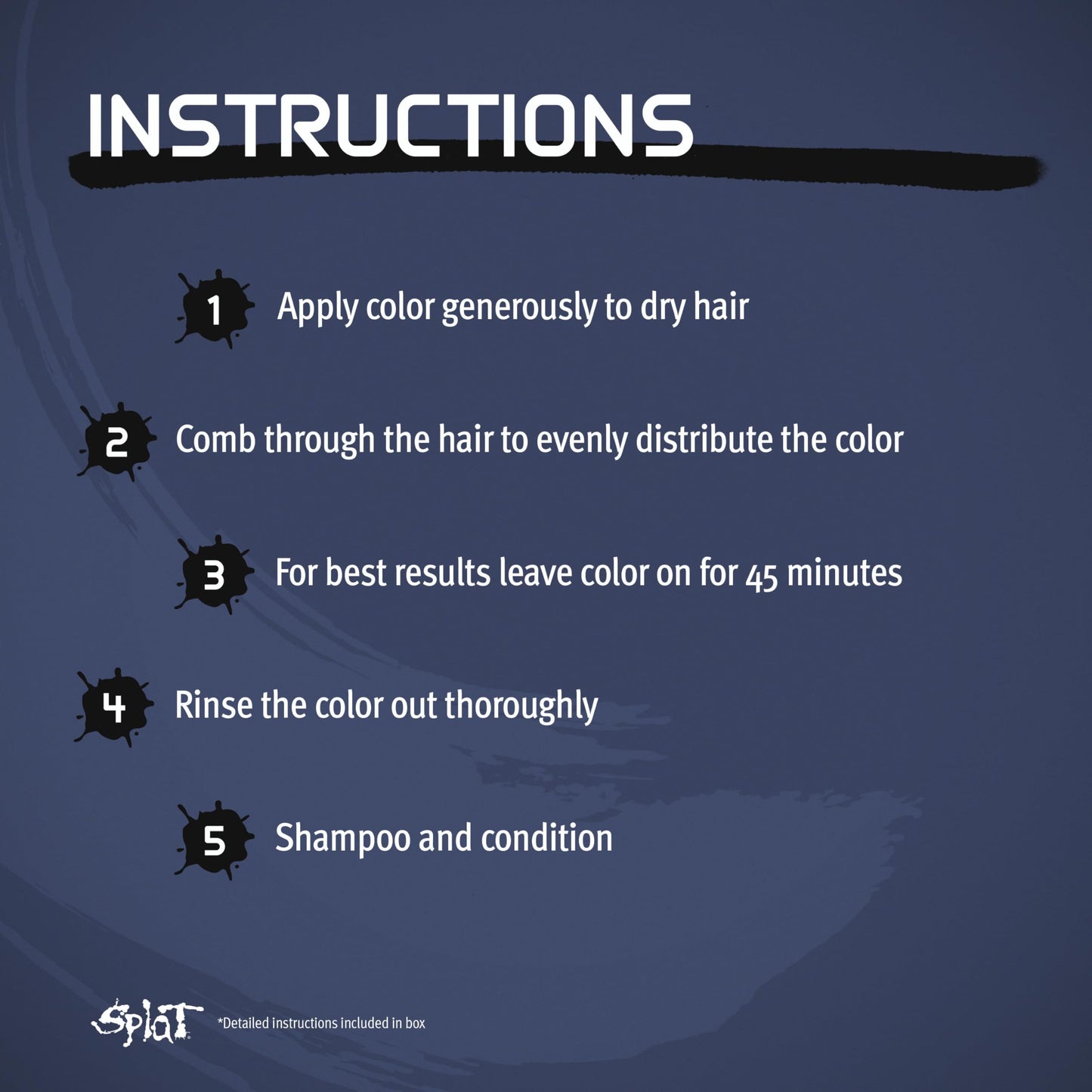 Splat Midnight Azure Semi-Permanent Hair Color Kit No Bleach, Vegan, Cruelty Free Beauty & Personal Care Splat