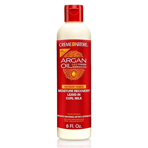 Creme of Nature Moisture Recovery Leave-In Curl Milk, Lightweight Daily Moisturizer, Detangles and Adds Shine, With Argan Oil from Morocco, 8 oz Beauty & Personal Care Creme of Nature
