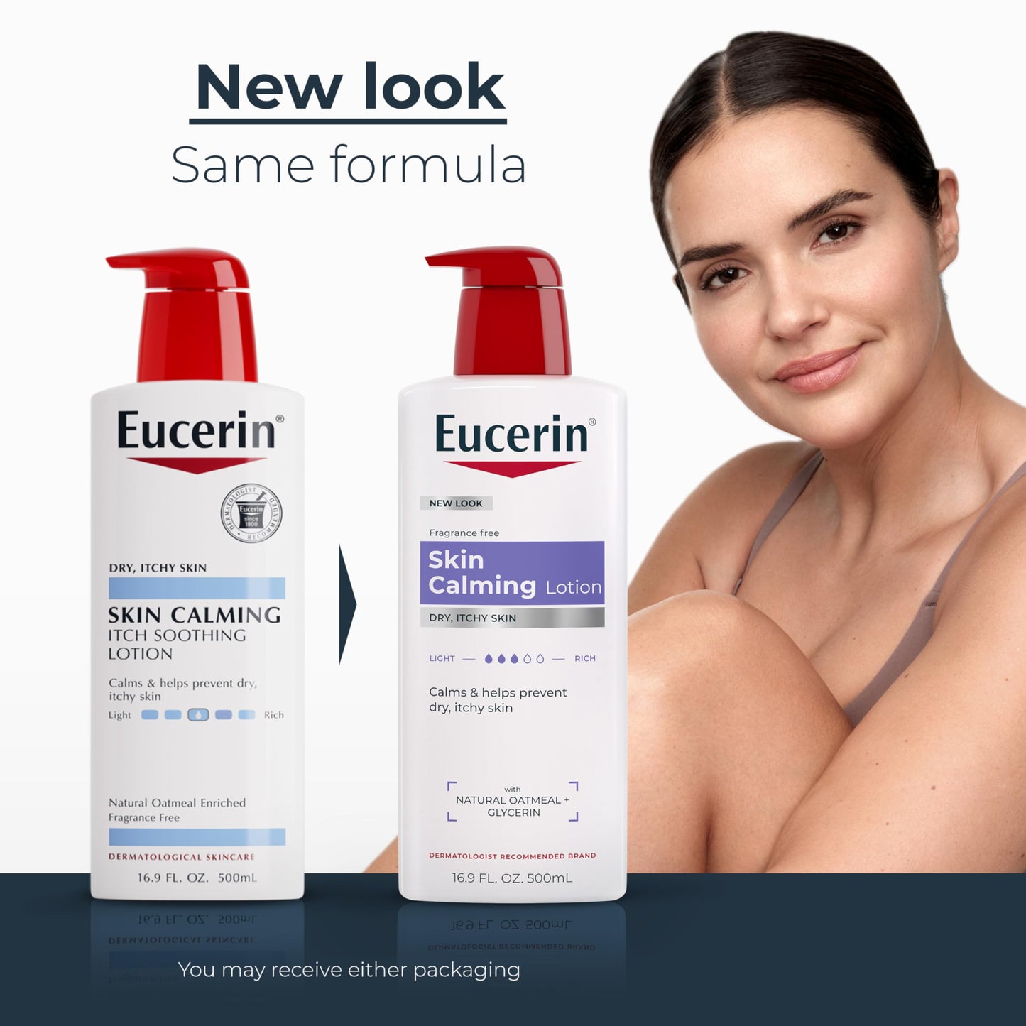 Eucerin Skin Calming Lotion - 16.9 oz, Pack of 2 Beauty & Personal Care Eucerin