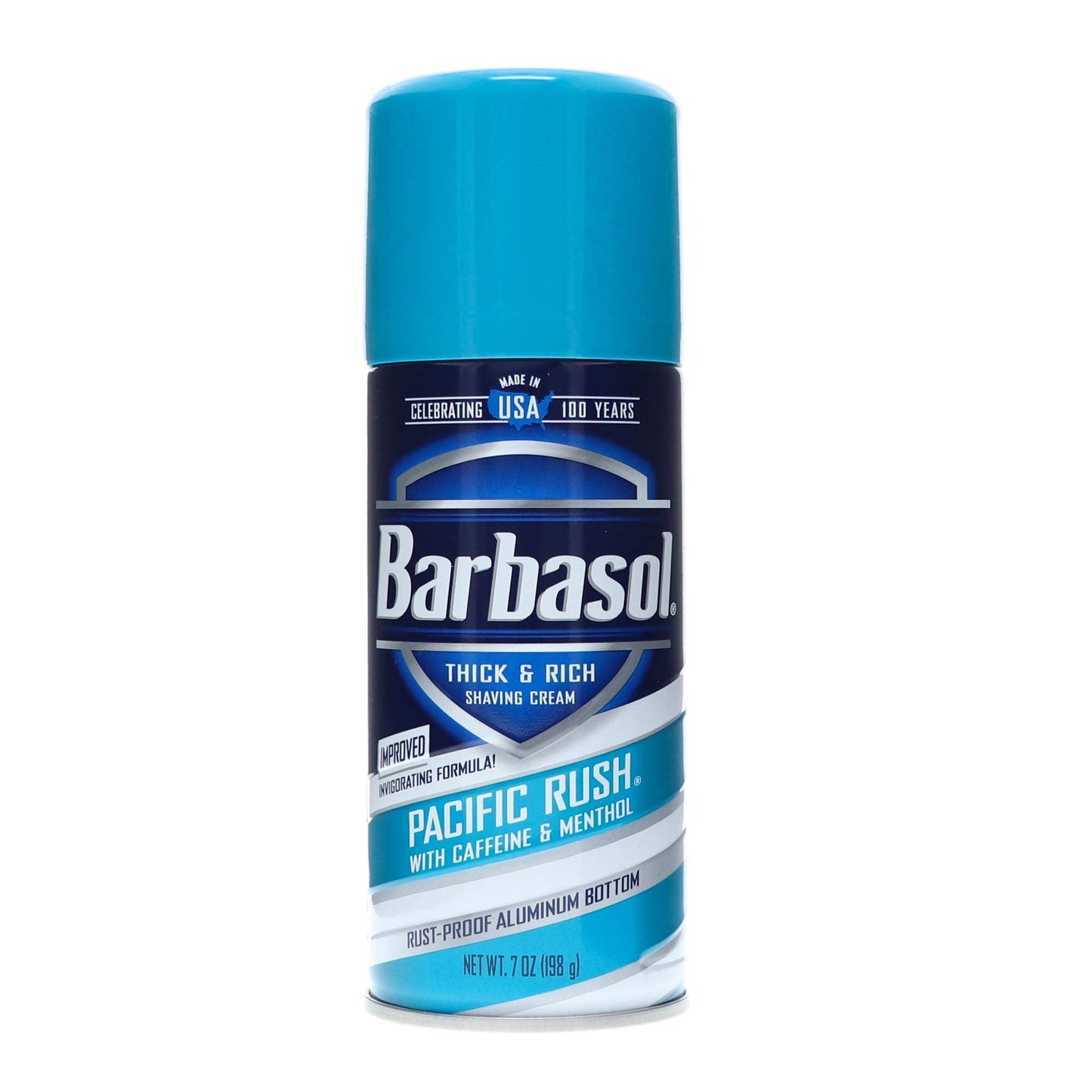 Barbasol Pacific Rush with Caffeine and Menthol Thick & Rich Shaving Cream 7 oz Beauty and Personal Care Barbasol