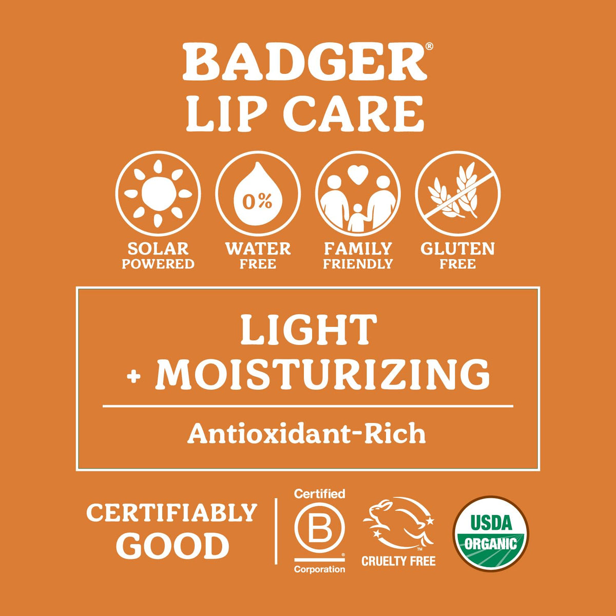 Badger Unscented Classic Lip Balm, 100% Organic Lip Balm for Sensitive Lips, Long Lasting Lip Moisturizer w/Light Silky Texture, 4 Pack Beauty & Personal Care Badger