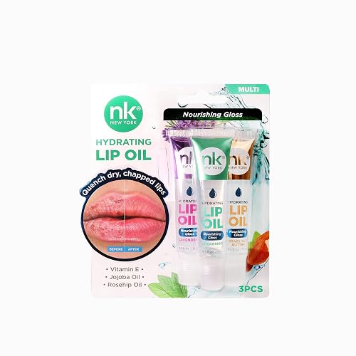 Nicka K New York Hydrating Lip Oil, Nourishing Gloss, Hydrate, Quench Dry Lips (MLTO03 Multi) Beauty & Personal Care NICKA K NEW YORK