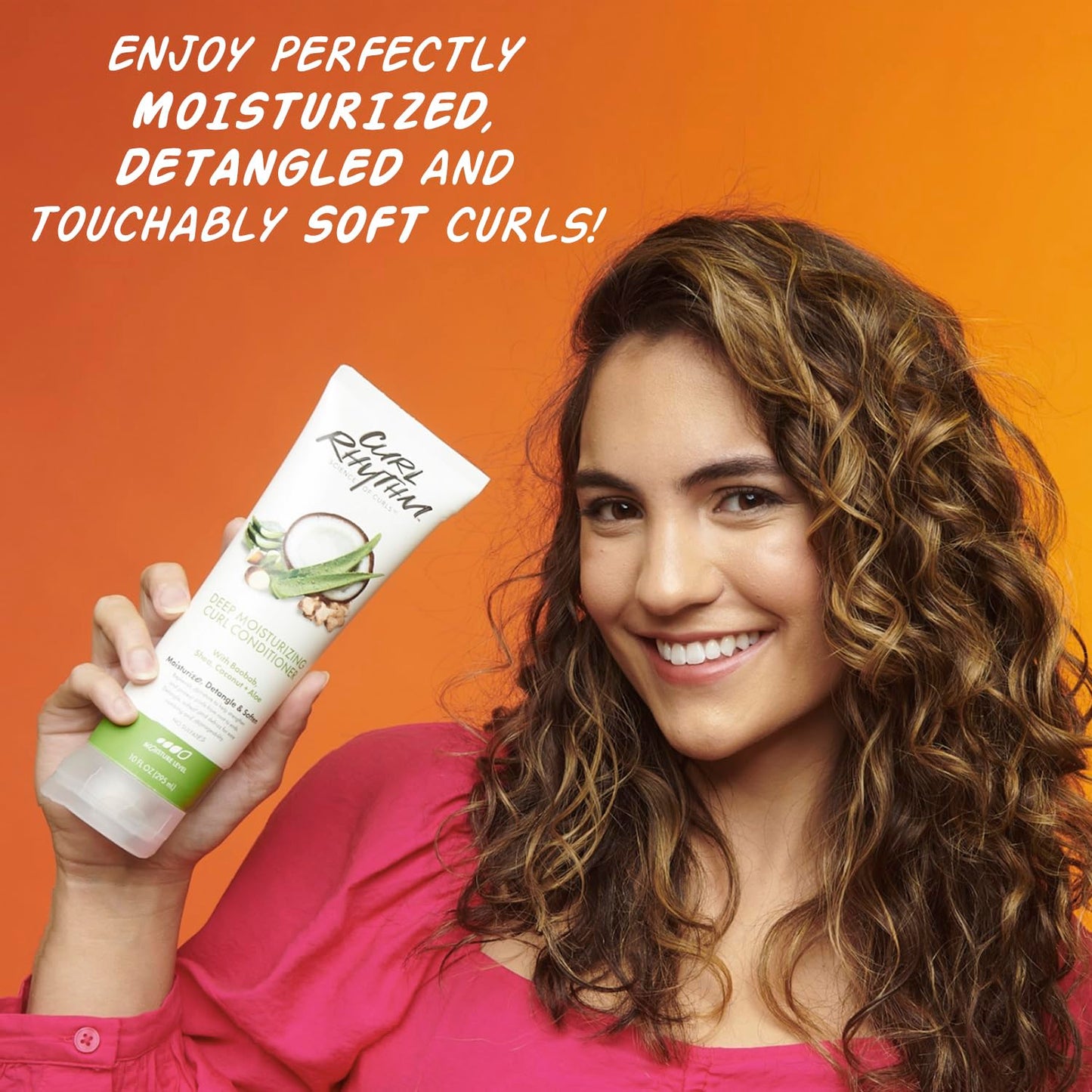 Curl Rhythm Deep Moisturizing Curl Conditioner - Curly Hair Conditioner with Shea Butter, Coconut, and Aloe - Strengthens and Protects Curls - 4 pc Beauty & Personal Care Curl Rhythm