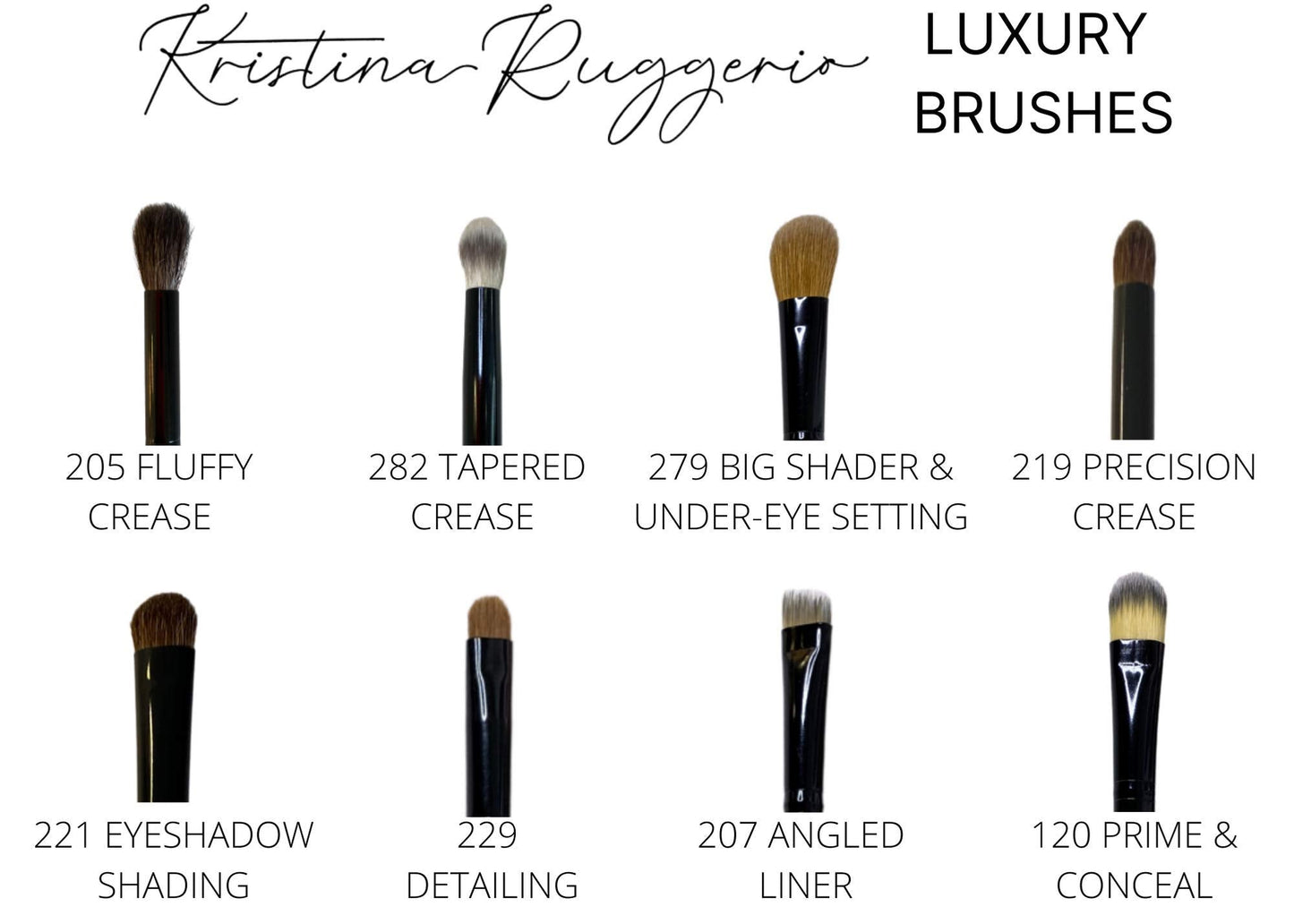 282 Tapered Eyeshadow Blending Brush Beauty & Personal Care Kristina Ruggerio