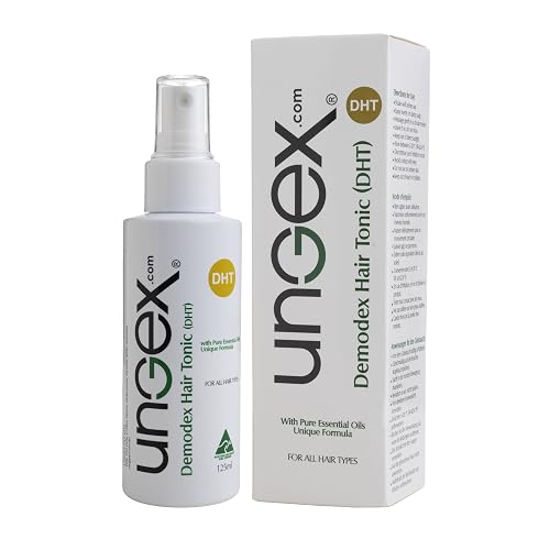 Ungex Demodex Hair Tonic | Herbal Leave-In Spray for Scalp & Hair Care | Natural Formula | DHT Beauty & Personal Care UNGEX.COM