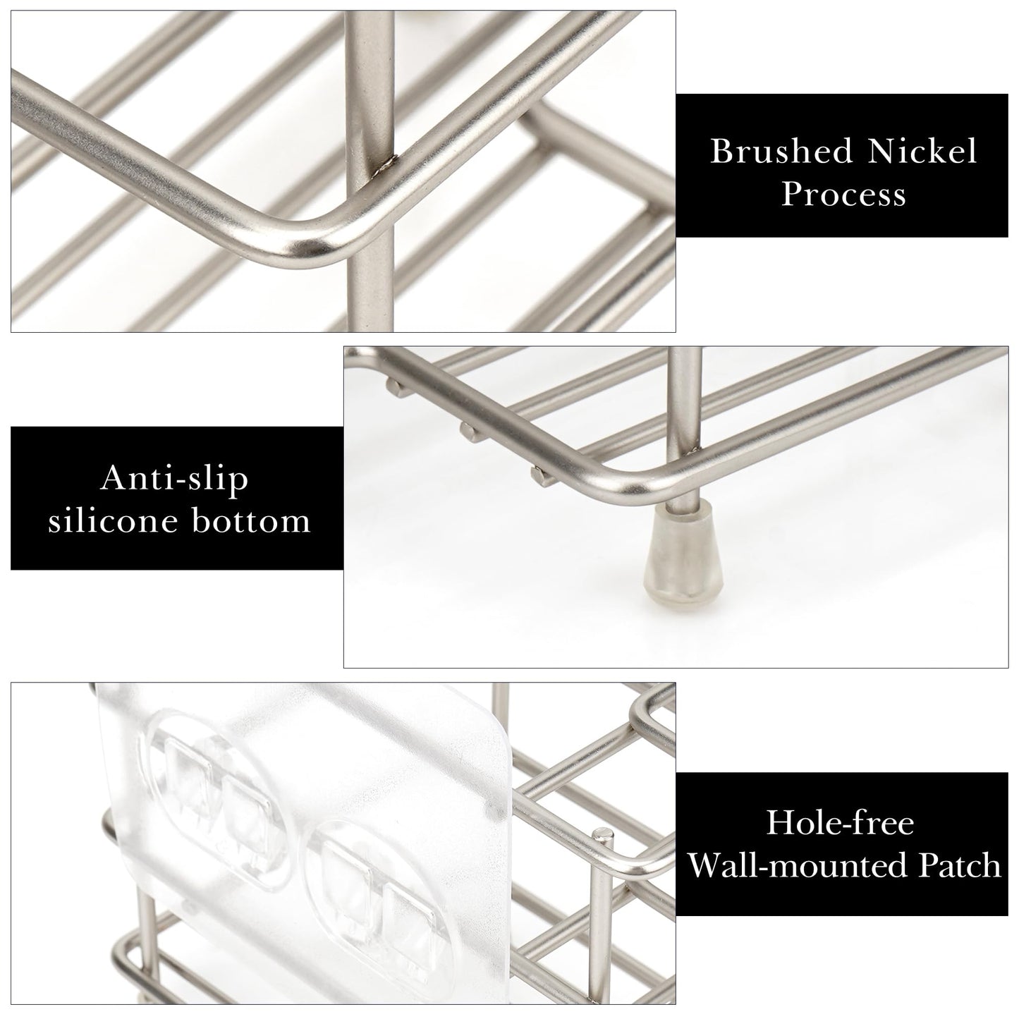 Linkidea Desktop Stainless Steel Razor Holder for Shower, Shaving Can Gel Storage Stand with Non-Slip Base, Compatible with Gillette Fusion ProGlide Beauty and Personal Care Linkidea
