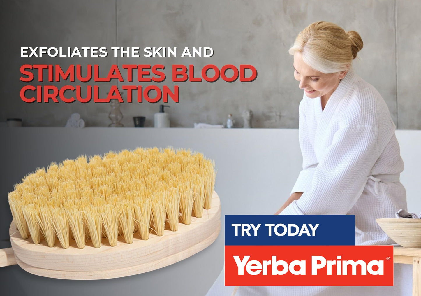Yerba Prima Tampico Skin Brush (Pack of 2) - Natural Vegetable Fiber Bristles for Dry Skin Brushing Beauty & Personal Care Yerba Prima