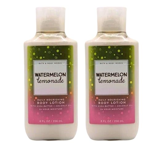 Bath and Body Works Body Lotion, Set of 2, 8oz Each (Watermelon Lemonade) Beauty & Personal Care Bath & Body Works