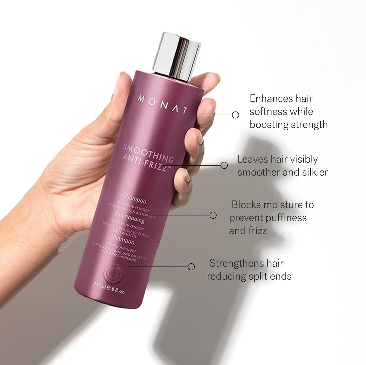 MONAT Smoothing Anti-Frizz Set - Natural Frizz Ease Shampoo & Frizz Dismiss Conditioner for Lightweight Frizz Control and Smooth, Shiny Hair Beauty & Personal Care MONAT